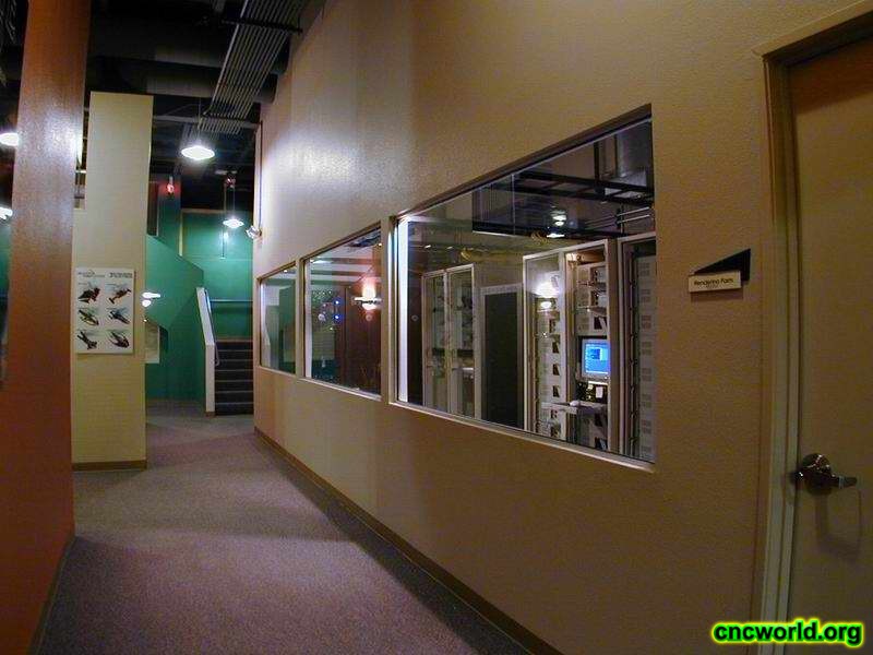 This the view of the "render farm".
The room was climate controlled and contained countless rack mounted computers used for batch rendering of CG movies.
