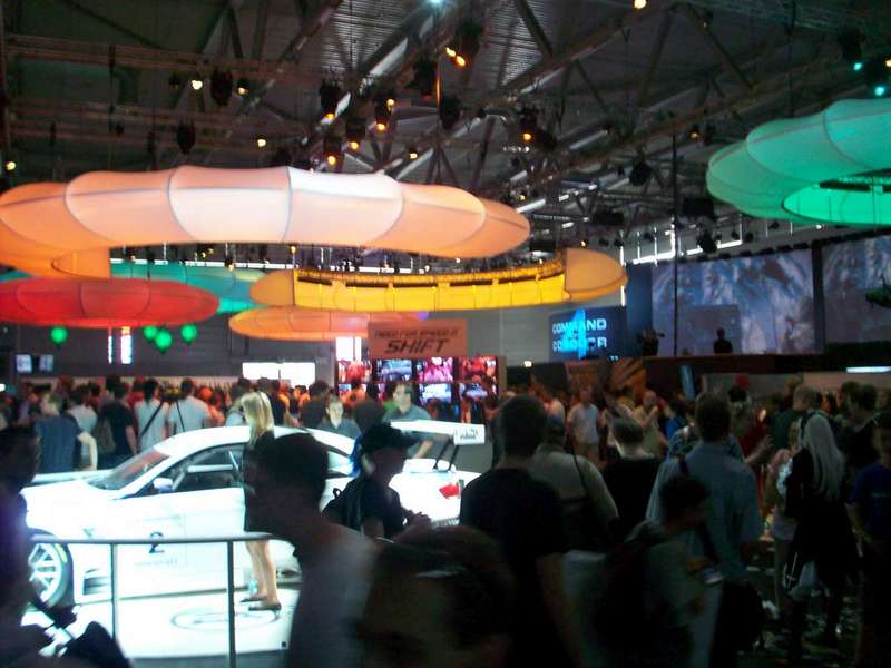 The huge EA booth
