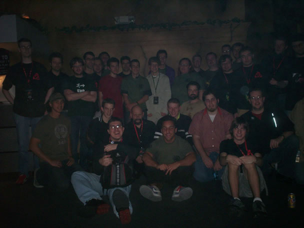 Group Photo
This is all of the attendees and some EA staff at laser tag. I'm top row 6th from the left - the one you can only just see. Thanks to CNCNZ.
